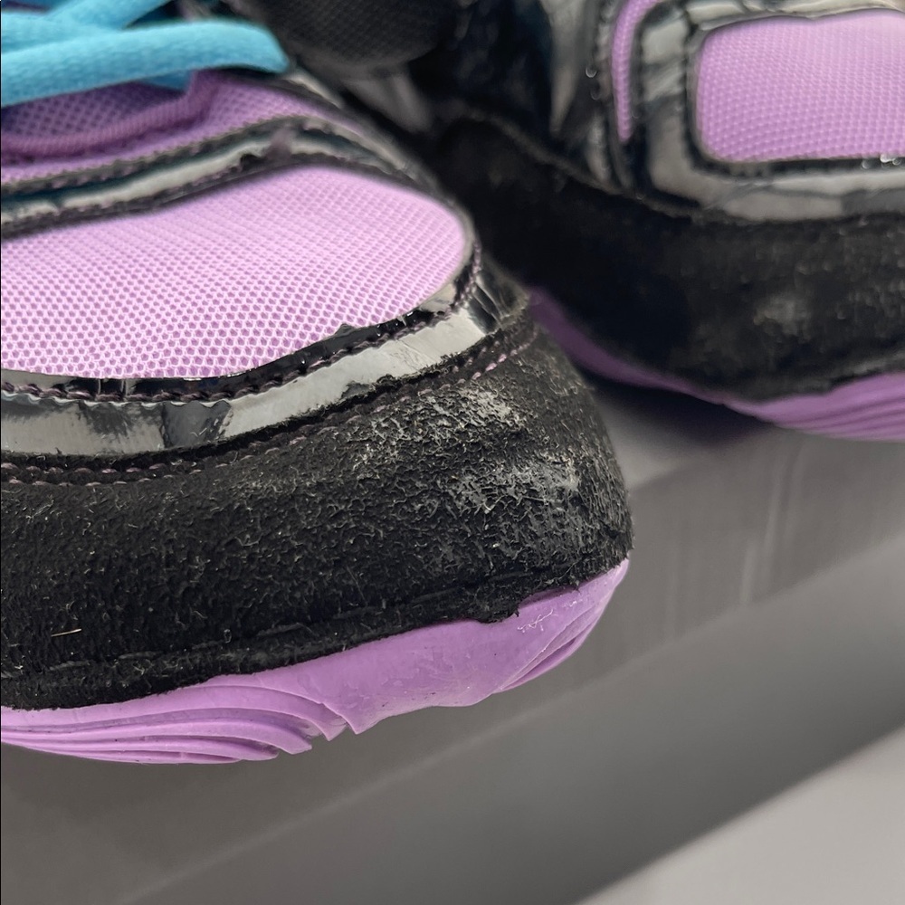 Vibrant Purple and Black Women's Wrestling Athletic Shoes by Yes! Athletics - Picture 4 of 13